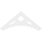 Ekena Millwork Pitch Wellington Architectural Grade PVC Gable Pediment, 60"W x 25"H x 1"P (10/12) GPP060X025X100WEL - alternate 4